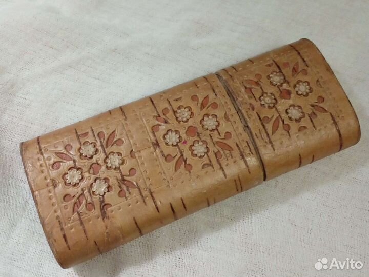 Футляр для очков, береста, ручная работа