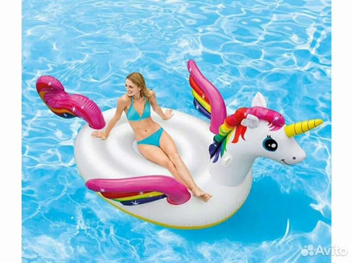 Надувной плотик большой Единорог