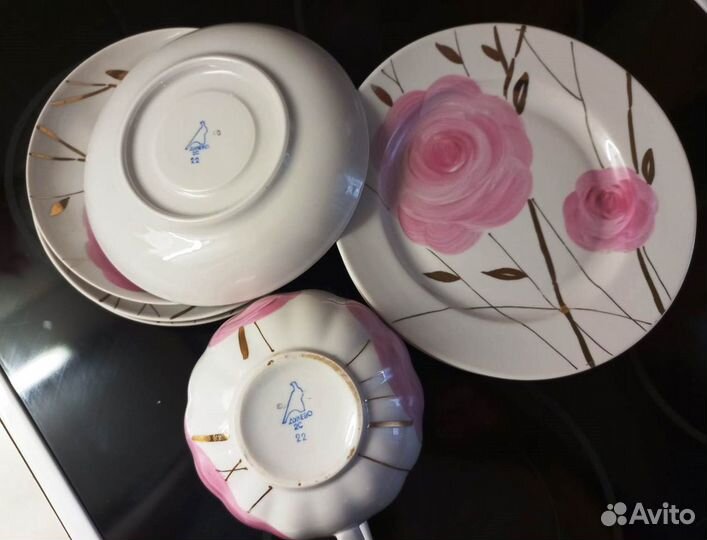 Тарелки десертные Дулёво. Блюдце лфз