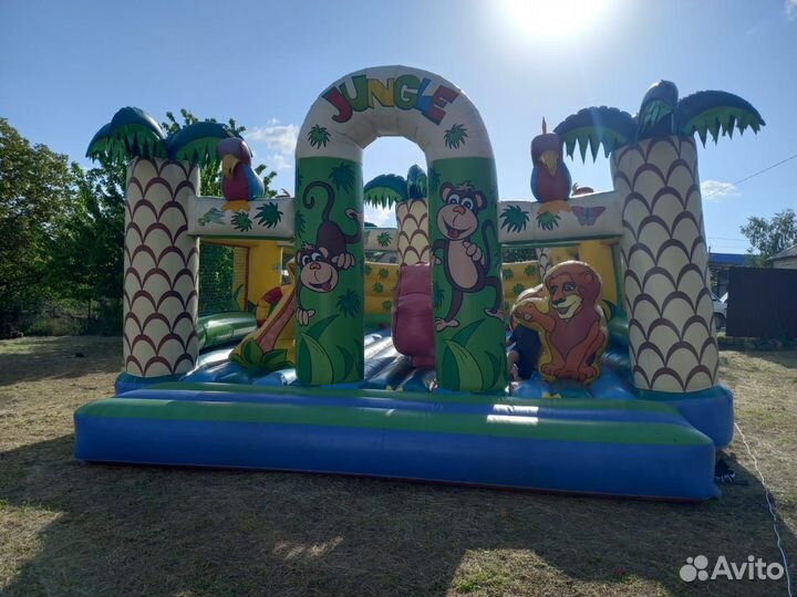 Детский батут с сеткой