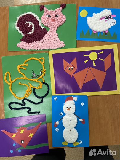 Поделки, аппликация в сад