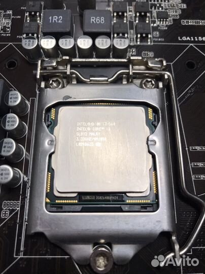 Комплект мат. плата с процессором lga1156 i3 560