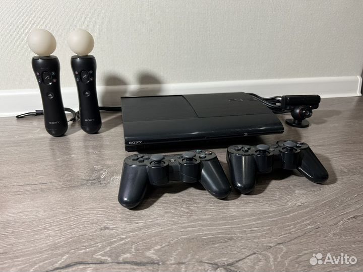 Sony PS3 Super Slim 500gb 2 Джойстика+26 игр