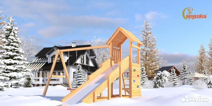 Игровой комплекс уличный качели лодочка доставка