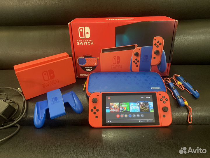 Nintendo switch rev2 прошитая Mario edition Zelda