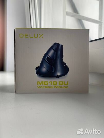 Вертикальная мышь Delux M618 BU