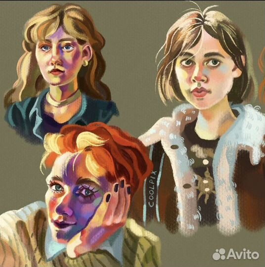 Портрет по фото в графическом редакторе