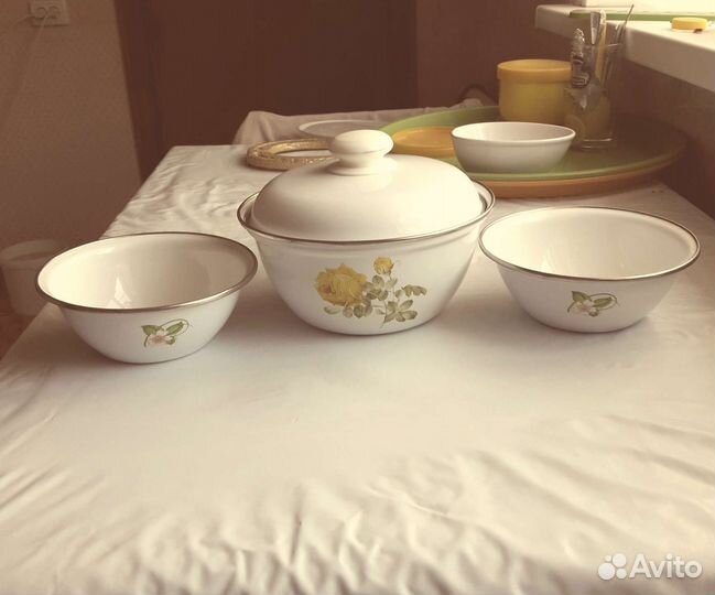 Салатник эмалированный СССР