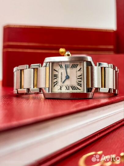 Cartier Tank Française Steel and Gold