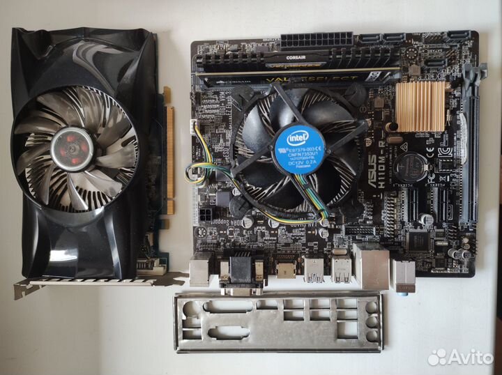 Asus H110M-R + G4600 + 4Gb