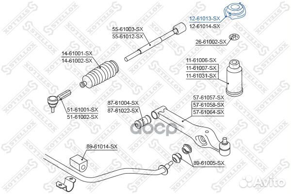 Опора амортизатора переднего Suzuki Ignis RG/R