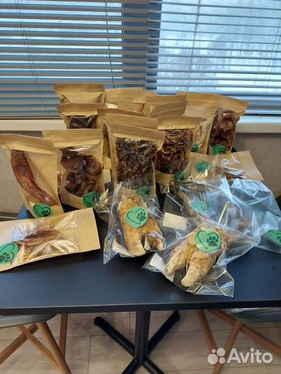 Сушёные лакомства для собак