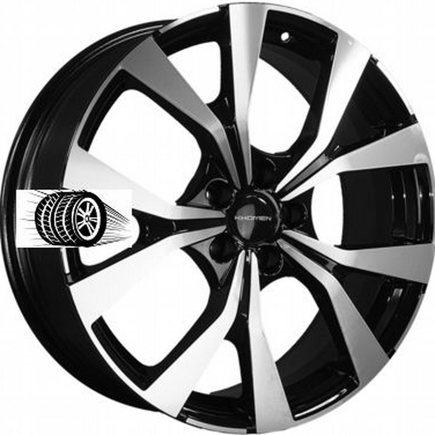 Литые диски Khomen Wheels 7×R19 5×114.3