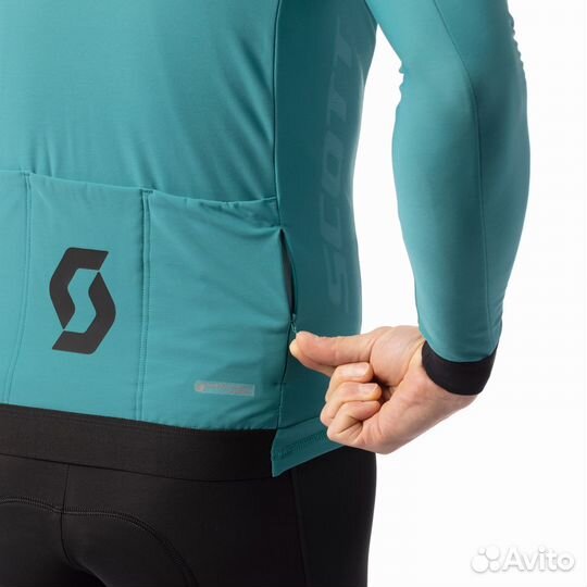 Велоджерси с длинным рукавом scott RC Pro Warm Winter Green