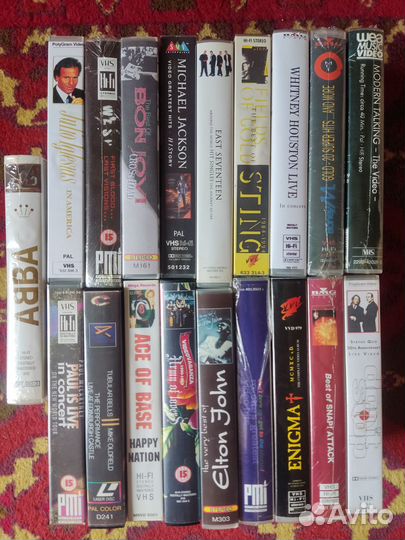 Видеокассеты vhs Музыка