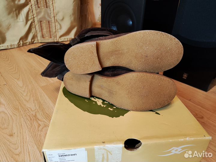 Сапоги зимние нат.замша Ralf Ringer р-р38 Коричнев