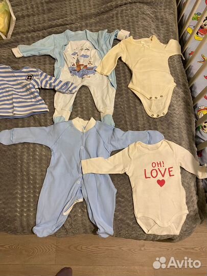 Вещи пакетом на мальчика от 0 до 1