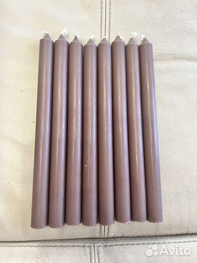 Свечи новые коричневые