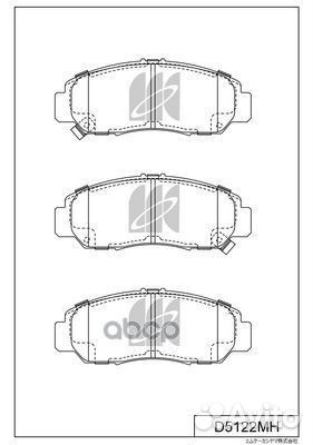 Колодки тормозные дисковые + противоскрипные пл
