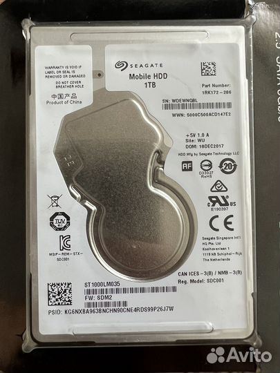Жесткий диск 1 тб seagate mobile HDD