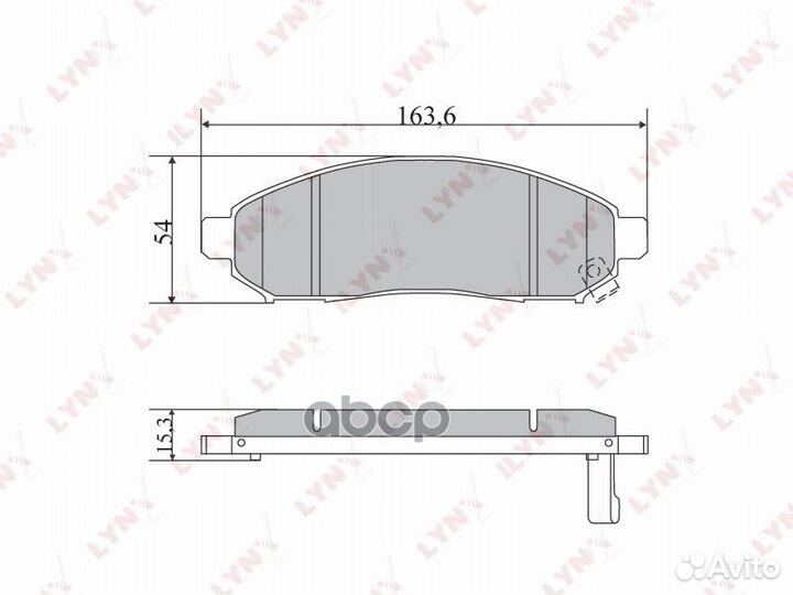 BD-5731 колодки диасковые передн. Nissan Muran