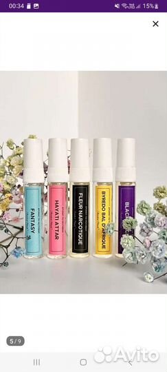 Масляные духи пробники 5 мл