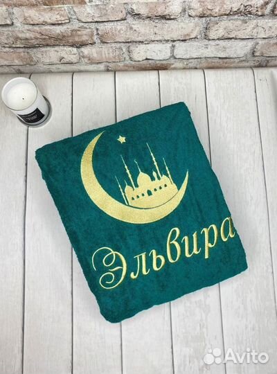 Халат велюровый+полотенце