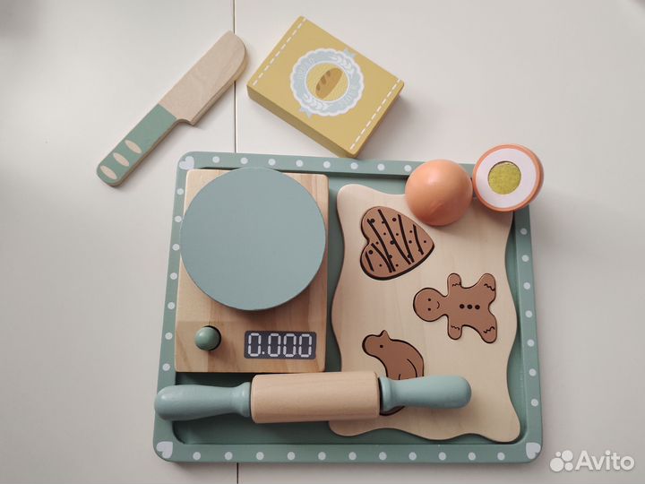 Развивающие деревянные игрушки Выпечка