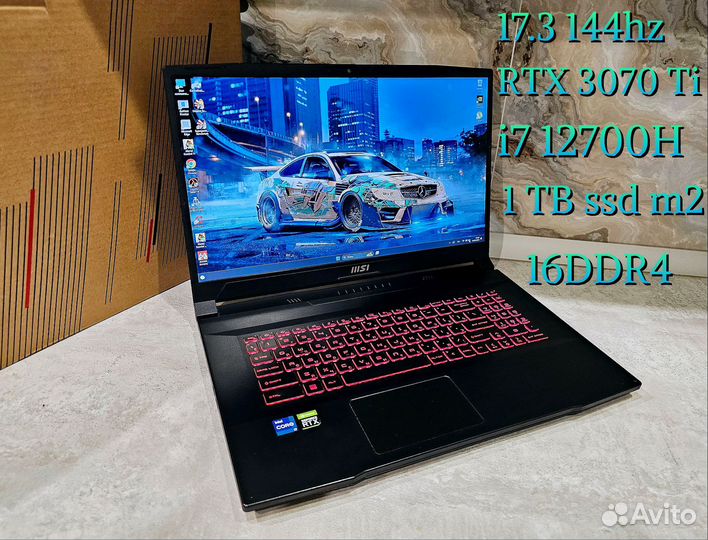 17.3 144hz/ i7 12700h/ rtx 3070ti