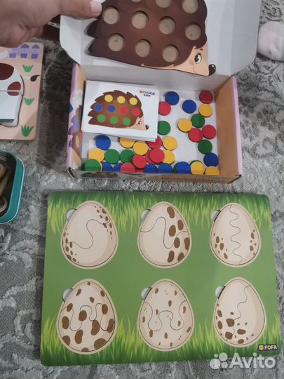 Развивающие деревянные игрушки пакетом