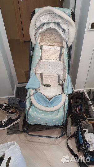 Детские санки коляска ника