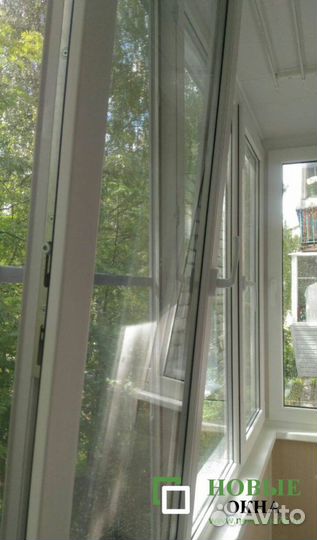 Теплое остекление лоджии 3000х1500 мм