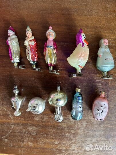 Елочные игрушки СССР на прищепке