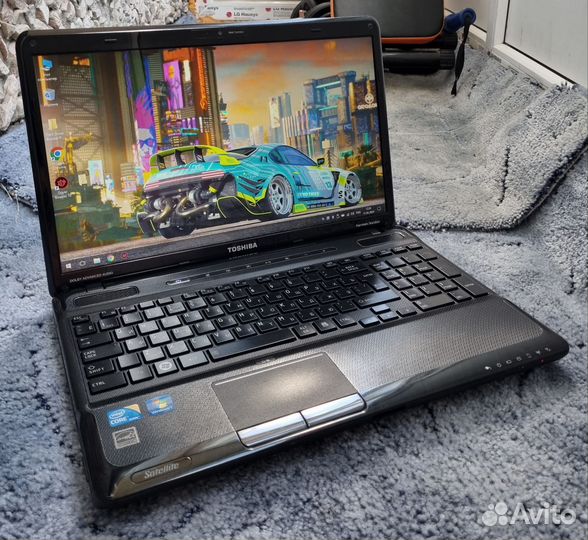 Мощный ноутбук Toshiba + новый аккумулятор