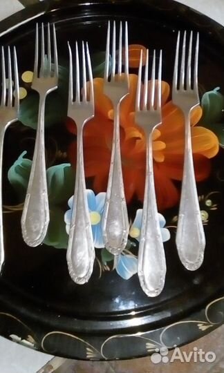 Серебро и мельхиор,столовые приборы