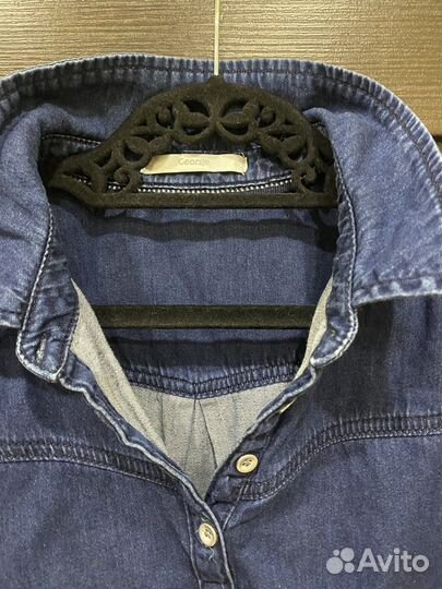 Платье рубашка джинсовая