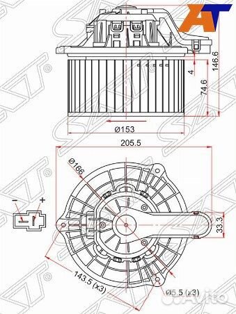 Мотор отопителя салона hyundai, KIA