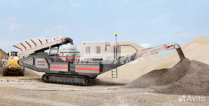 Гусеничная конусная дробилка Mecru THP300