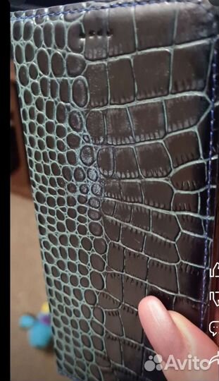 Книжка чехол для Samsung S20 plus натур.кожа Новый