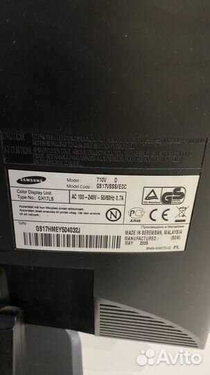 Монитор Samsung SyncMaster 710V