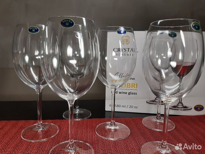 Набор из 6-ти бокалов для красн. вина 580 мл Чехия