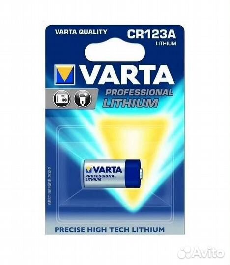 Батарейка CR123A Varta 3V литиевая