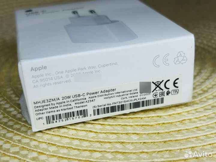 Блок питания apple 20w оригинальный