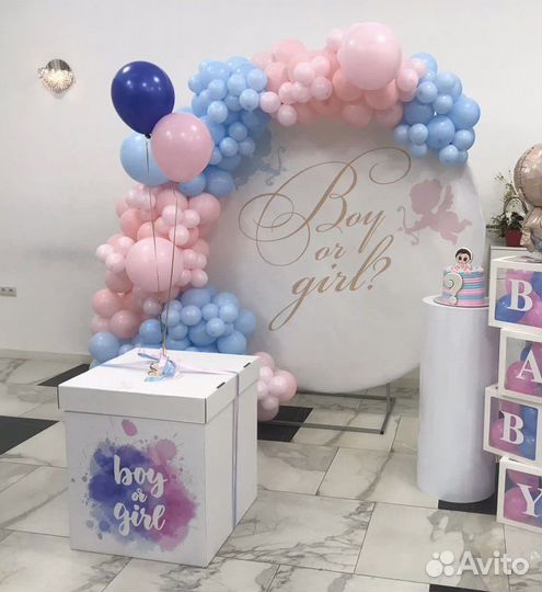 Фотозона на гендер пати