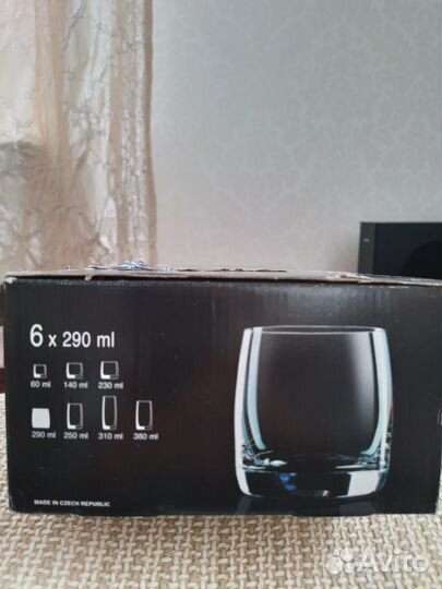 Стаканы для виски Чехия, bohemia новые в упаковке