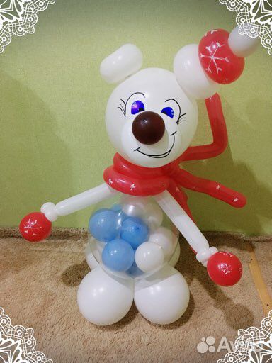 Зверюшки из шариков