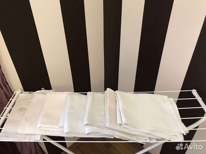 Стопка вафельных полотенец СССР 8 шт