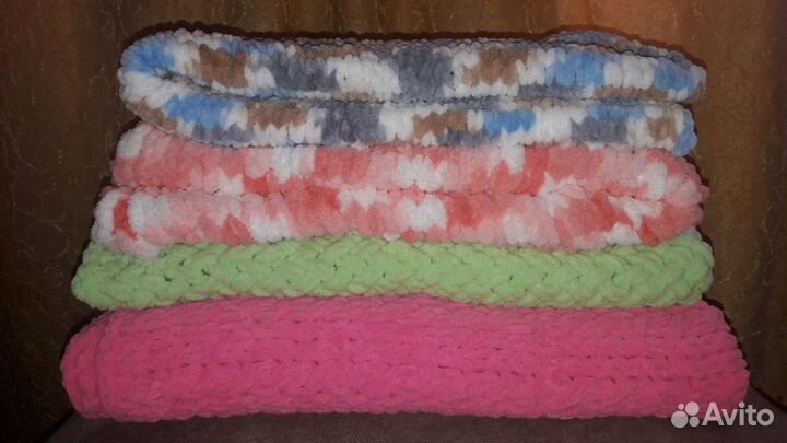 Плед детский вязаный ручная работа