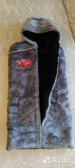 Конверт на выписку,меховой и шерстяной, комбинезон