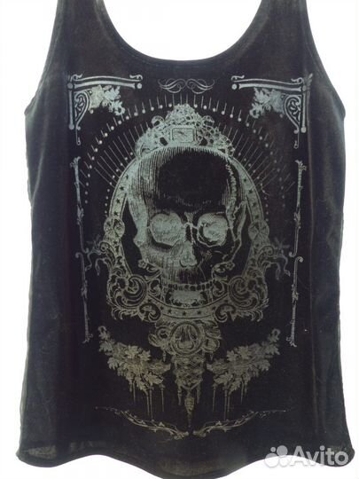 Майка топ женский с черепом Р-р S